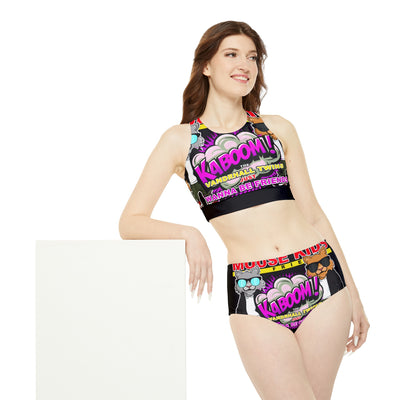 KABOOM! Vandrhall Twins Sporty Bikini Set (AOP)