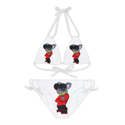 Mouse Kids Ulysses Mouse Strappy Bikini Set (AOP)