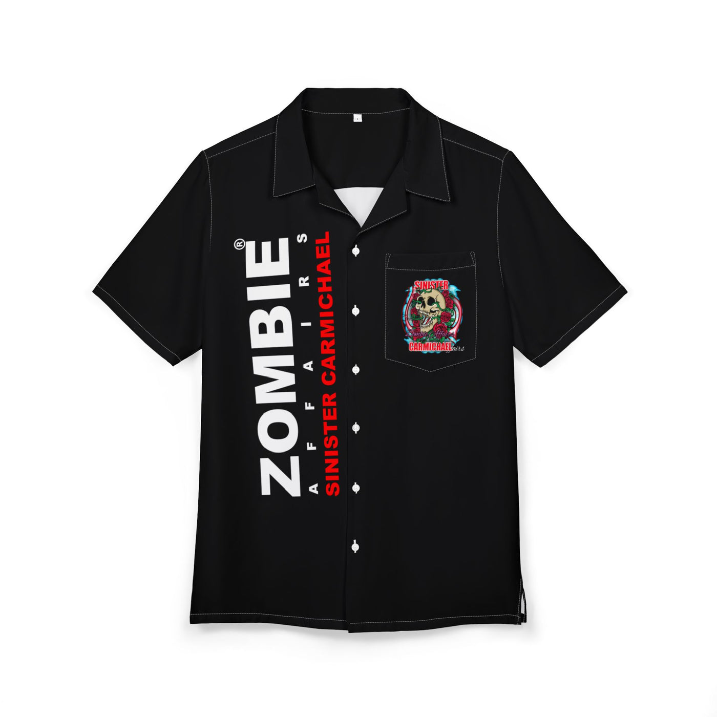 Zombie Affairs Hawaiian Button-Down Shirt - Casual & Fun Summer Wear