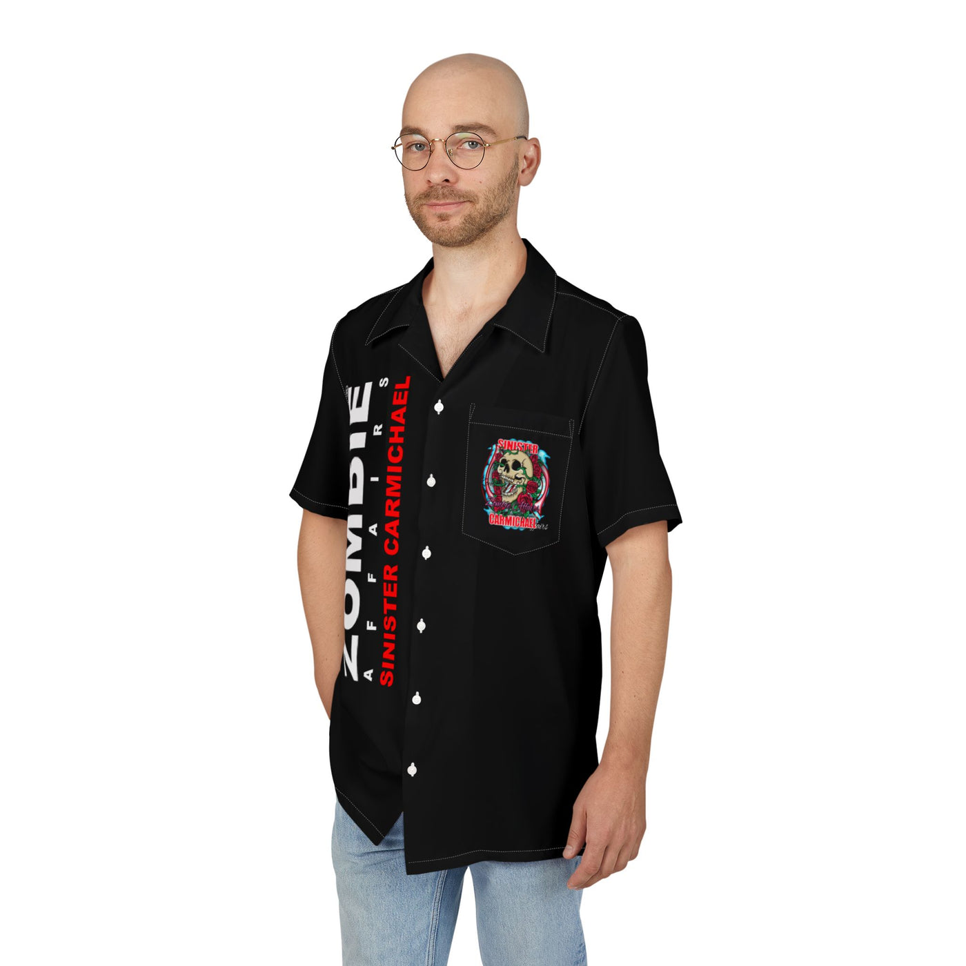 Zombie Affairs Hawaiian Button-Down Shirt - Casual & Fun Summer Wear