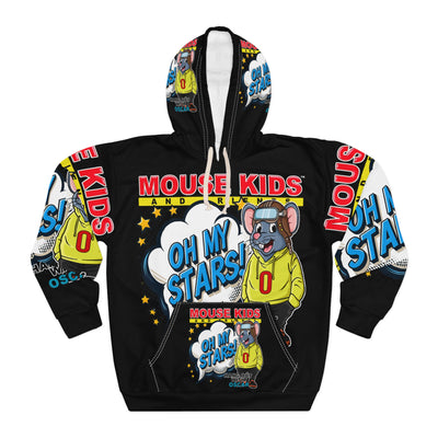 Oscar Mouse OH MY STARS Unisex Pullover Hoodie (AOP)